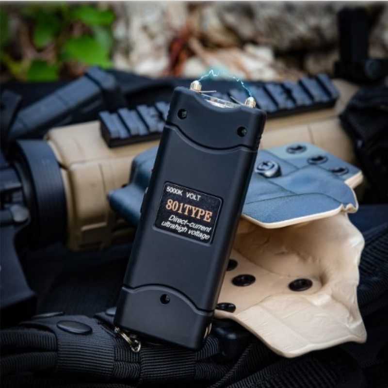 Self-defense stun flashlight gun
